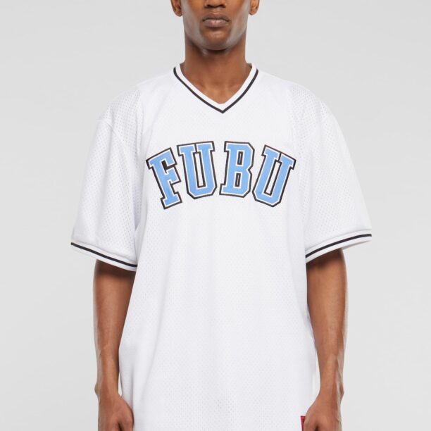 FUBU Tricou  albastru deschis / negru / alb preţ