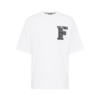 FUBU Tricou  gri / negru / alb murdar