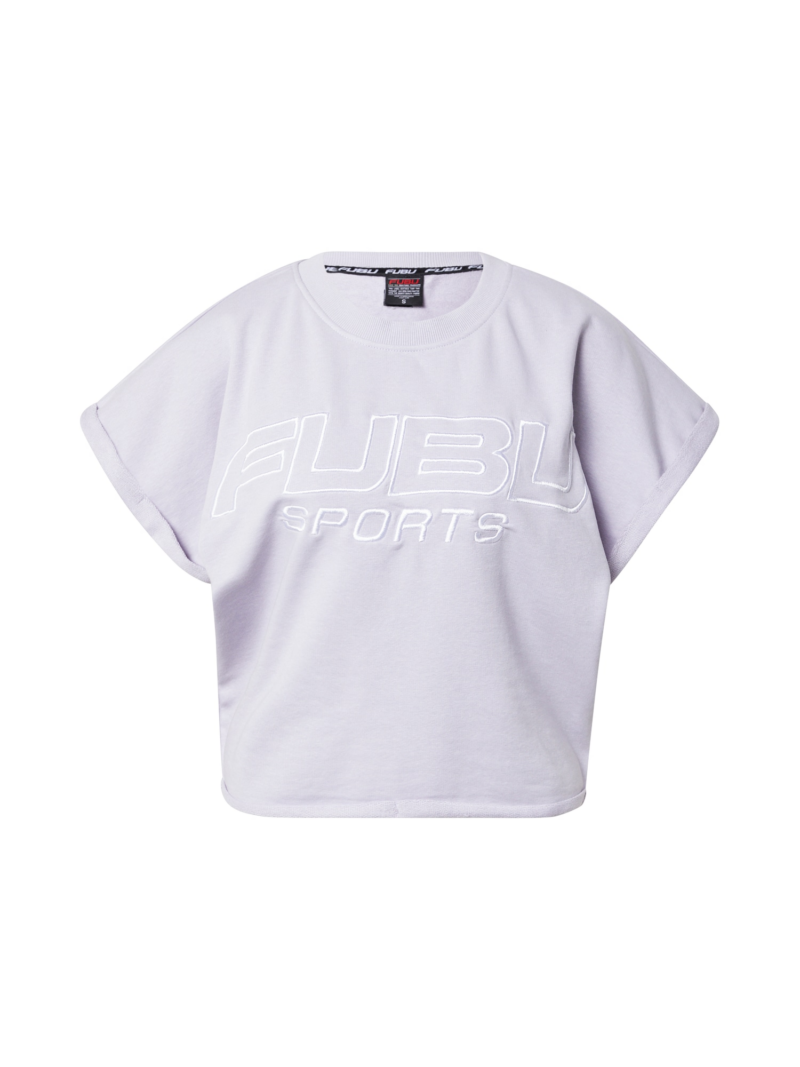 FUBU Tricou  mov pastel / alb