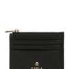 FURLA Etui 'Camelia'  auriu / negru