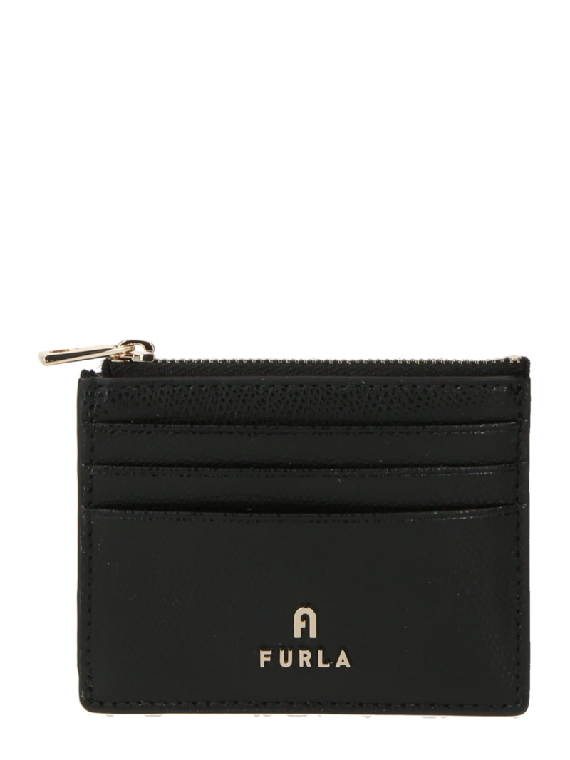 FURLA Etui 'Camelia'  auriu / negru