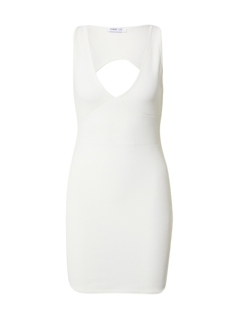 Femme Luxe Rochie de cocktail 'LAUREN'  alb kitt