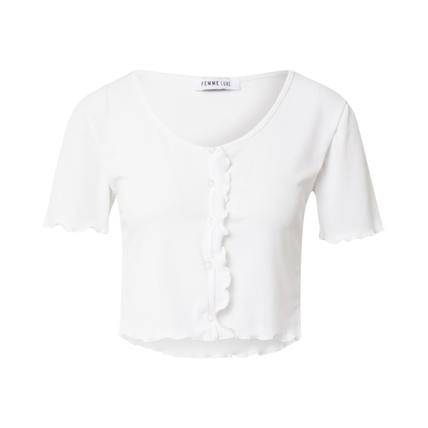 Femme Luxe Tricou 'BRIA'  alb