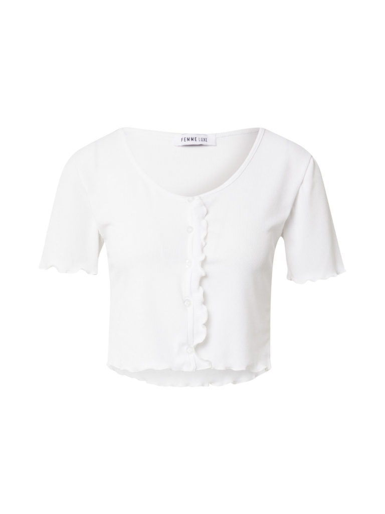 Femme Luxe Tricou 'BRIA'  alb