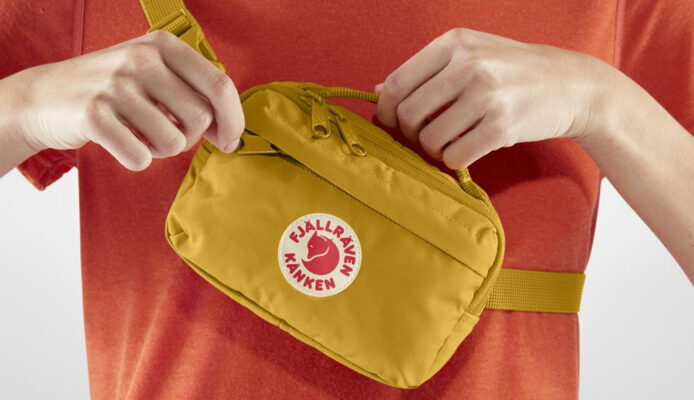 Original Fjällräven Kånken Hip Pack Fog