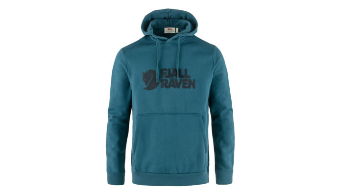 Fjällräven Logo Hoodie M Deep Sea