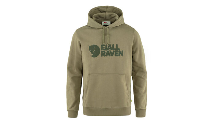 Fjällräven Logo Hoodie M Light Olive