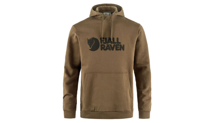 Fjällräven Logo Hoodie M Wood Brown