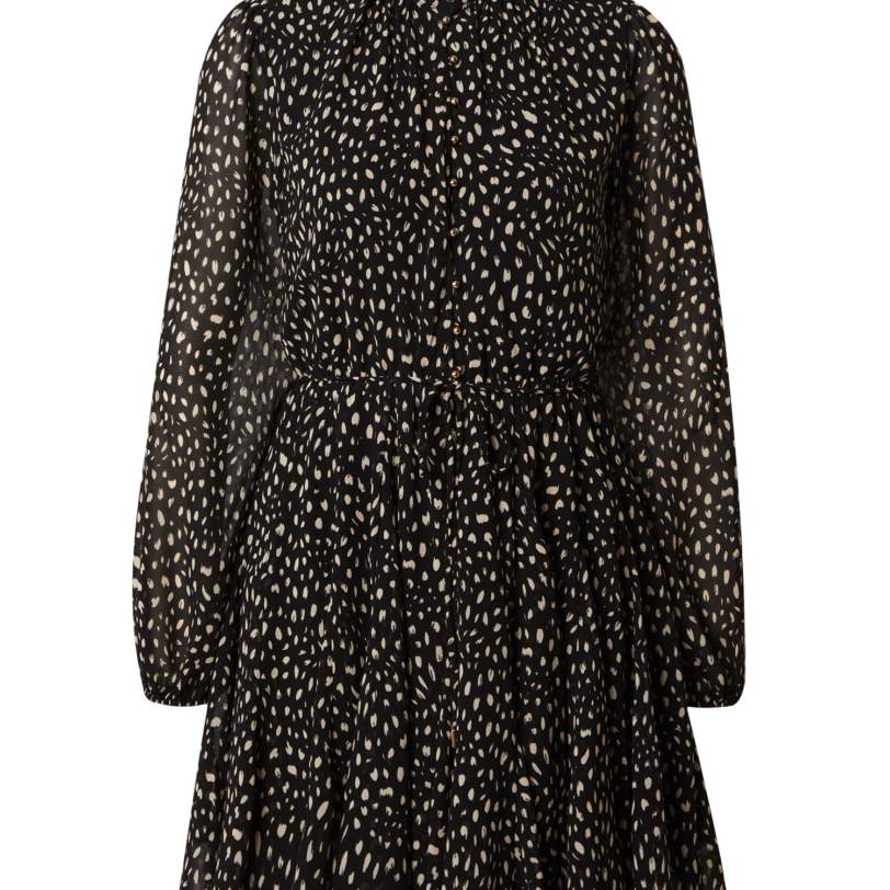 Forever New Rochie tip bluză 'Kaycee'  bej / negru