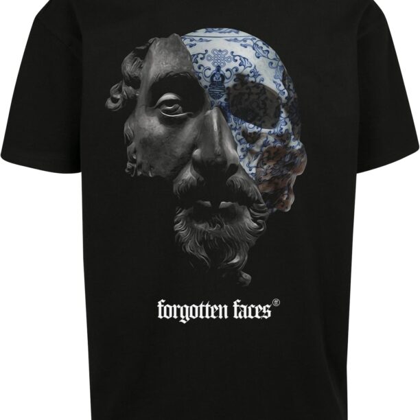 Forgotten Faces Tricou 'Aurelius'  gri / negru / alb