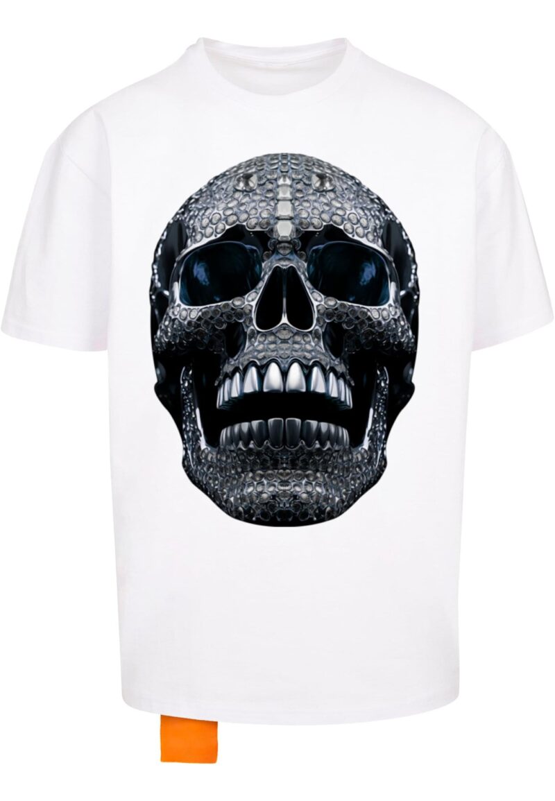 Forgotten Faces Tricou 'Diamond Skull'  albastru / gri / negru / alb