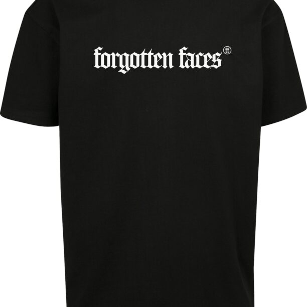 Forgotten Faces Tricou  ocru / negru / alb