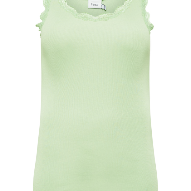 Fransa Curve Top  verde pastel