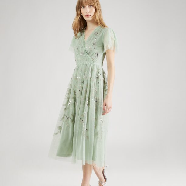 Cumpăra Frock and Frill Rochie  crem / verde pastel / argintiu