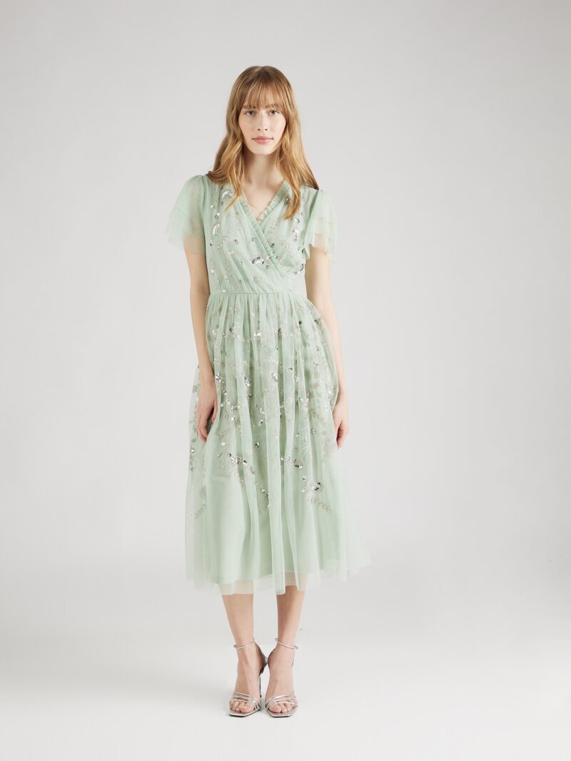 Frock and Frill Rochie  crem / verde pastel / argintiu