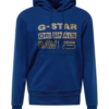 G-STAR Bluză de molton 'Distressed Originals'  bej / albastru