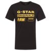 G-STAR Tricou 'Graphic 8'  galben / negru