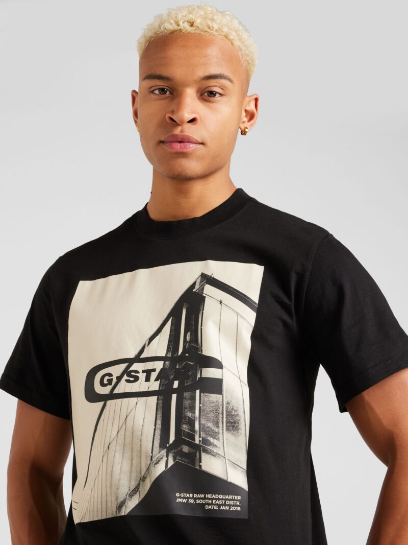 Preţ G-STAR Tricou  ecru / negru