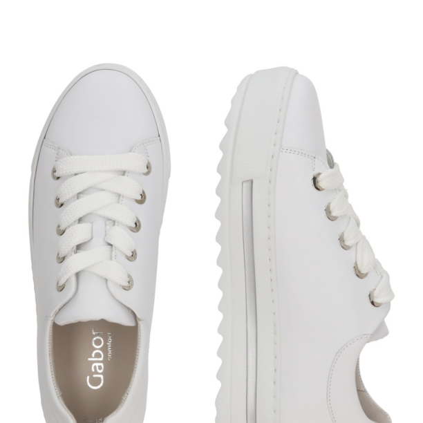 GABOR Sneaker low  gri / alb