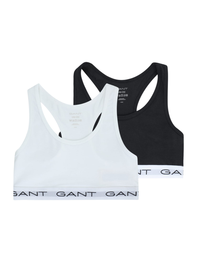 GANT Sutien  gri deschis / negru / alb