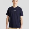 GANT Tricou  albastru noapte / alb