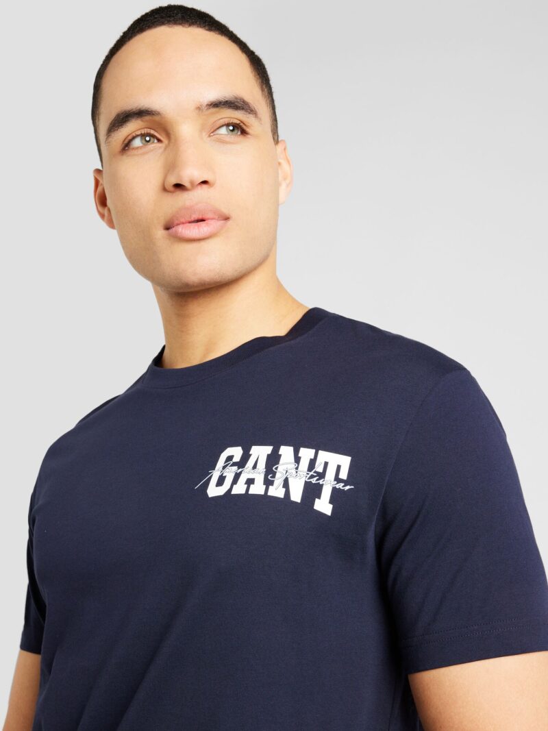 Preţ GANT Tricou  bleumarin / alb