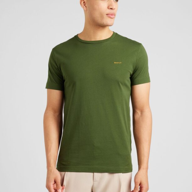 GANT Tricou  galben / verde închis