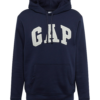 GAP Bluză de molton  bleumarin / gri amestecat / alb