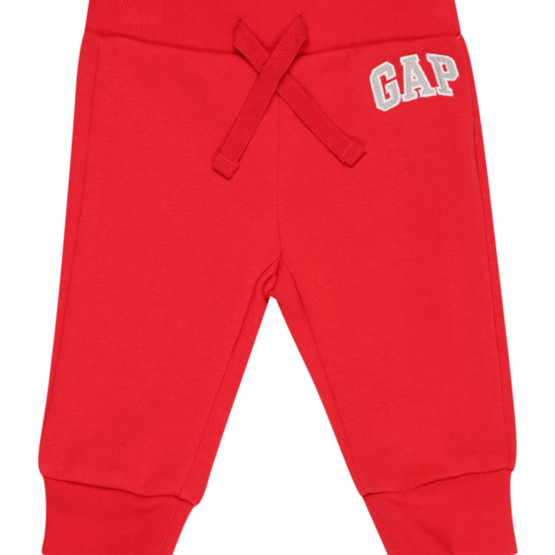 GAP Pantaloni  gri / roșu / alb