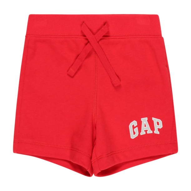 GAP Pantaloni  gri / roșu / alb