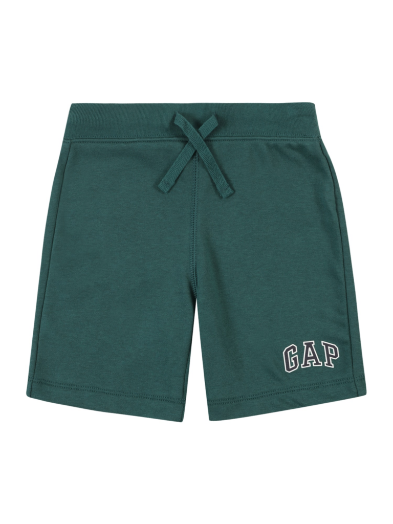 GAP Pantaloni  verde smarald / negru / alb