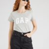 GAP Tricou 'CLSC'  gri amestecat / alb