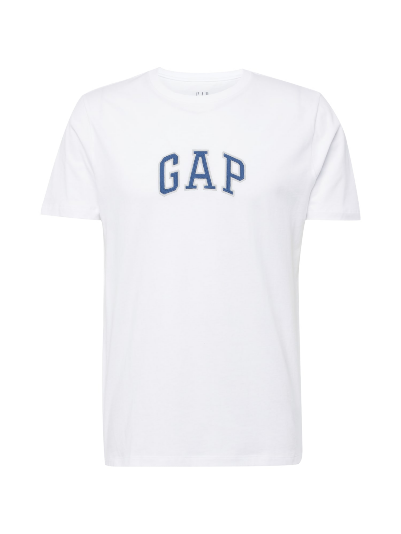 GAP Tricou  albastru / gri deschis / alb