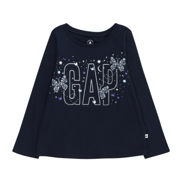 GAP Tricou  albastru marin / lila / argintiu / alb