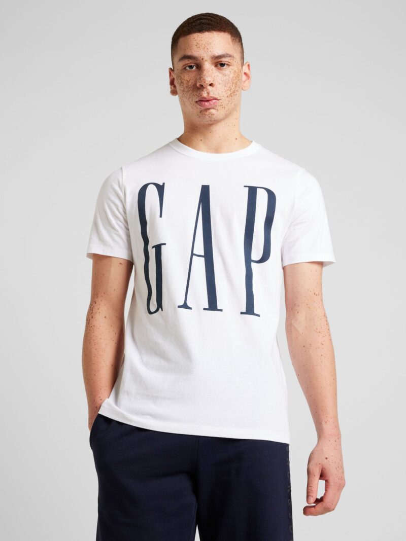 GAP Tricou  bleumarin / alb