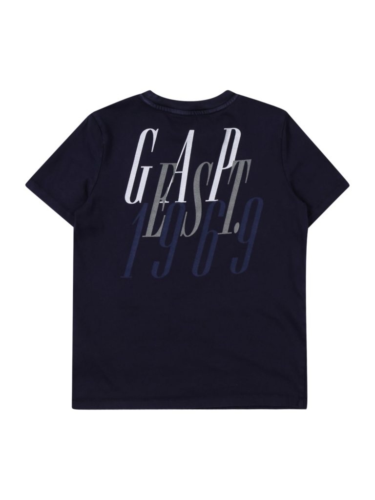 GAP Tricou  bleumarin / albastru gențiană / gri amestecat / alb