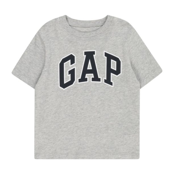 GAP Tricou  gri amestecat / negru / alb