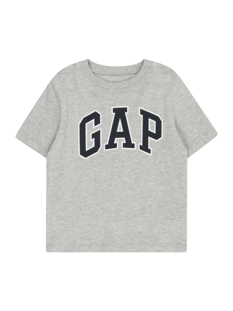 GAP Tricou  gri amestecat / negru / alb