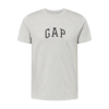 GAP Tricou  gri amestecat / negru / alb