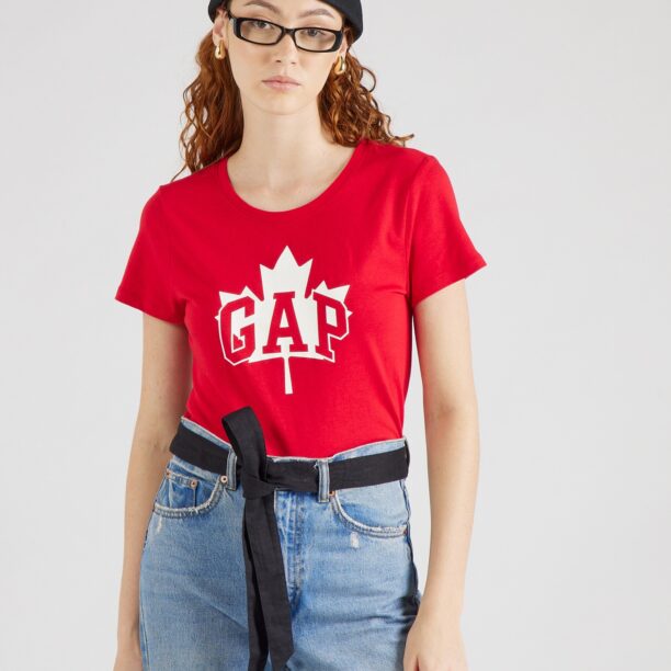 GAP Tricou  roșu intens / alb