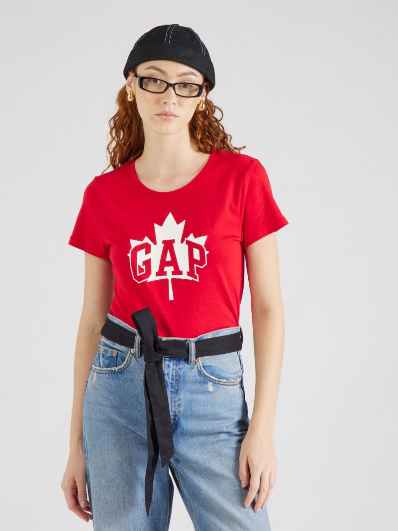 GAP Tricou  roșu intens / alb