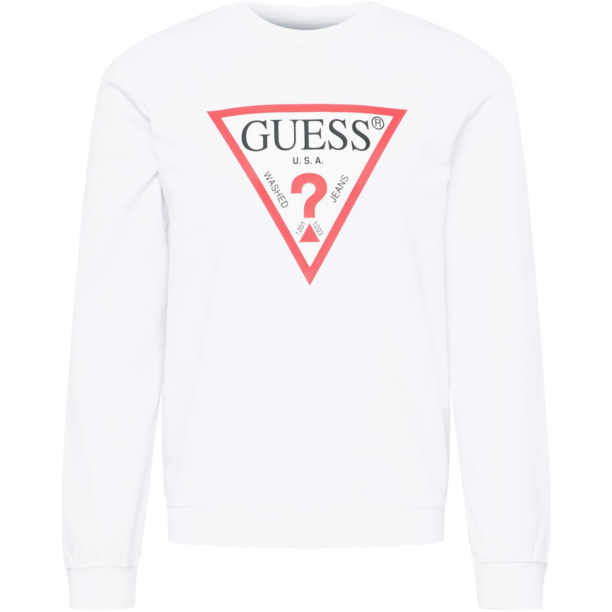 GUESS Bluză de molton 'Audley'  roșu / negru / alb