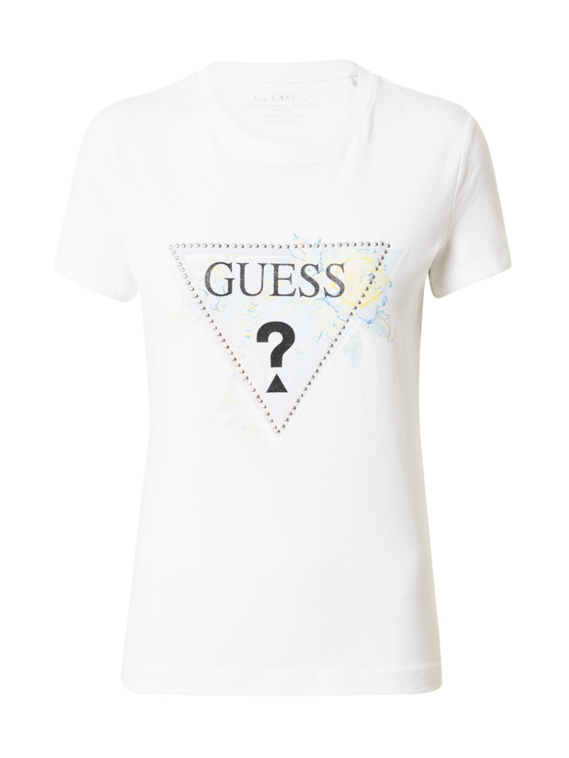 GUESS Tricou 'Alva'  albastru deschis / roz / negru / alb