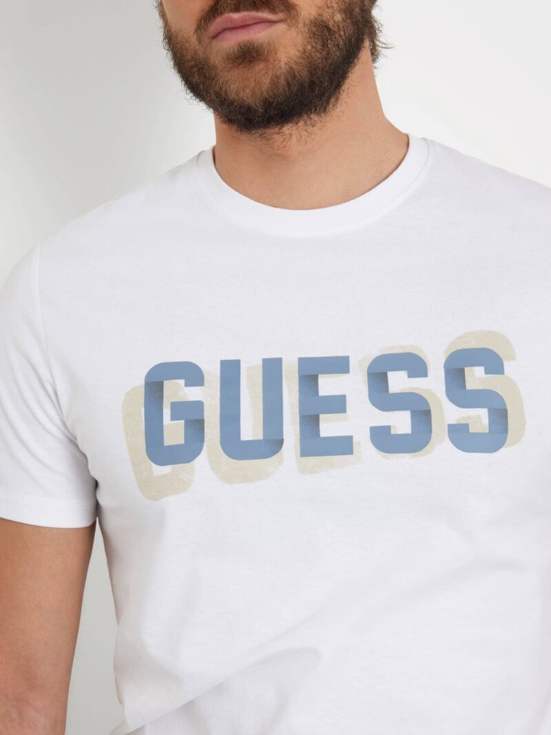 Preţ GUESS Tricou  bej / albastru / alb