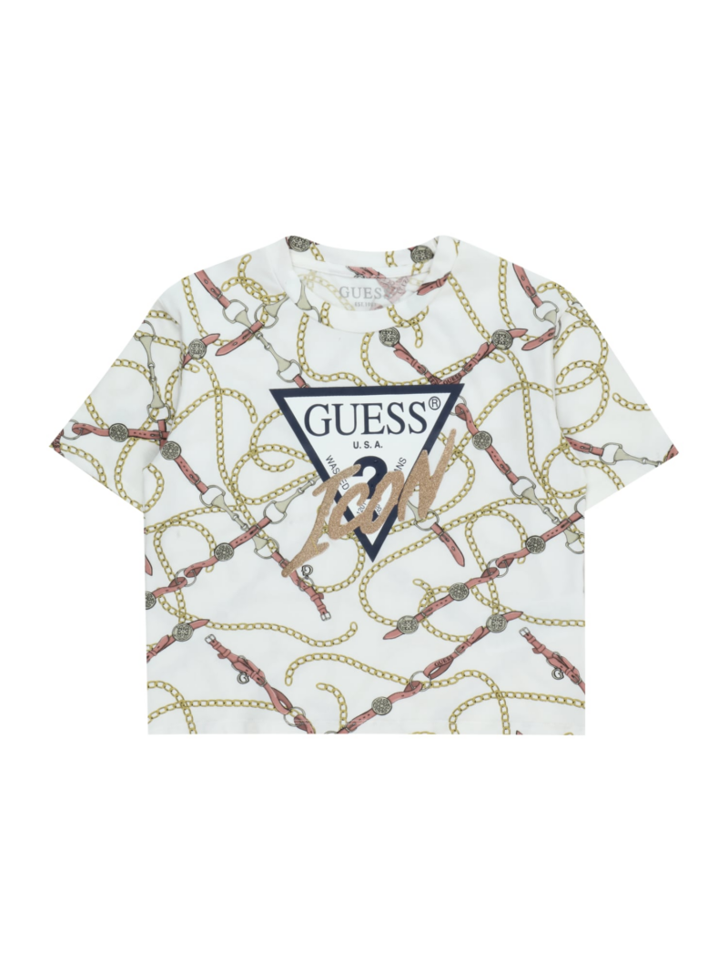 GUESS Tricou  bleumarin / galben / roșu / alb