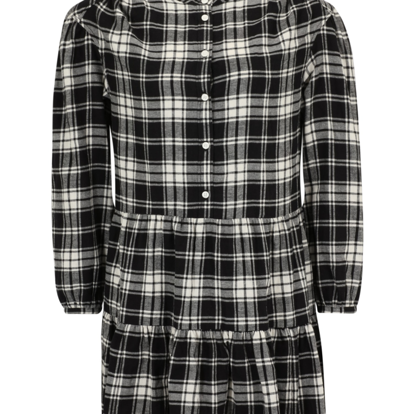 Gap Petite Rochie tip bluză  negru / alb