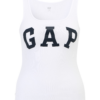 Gap Petite Top  negru / alb