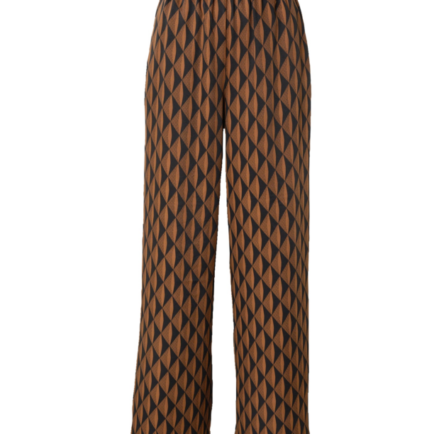 Gestuz Pantaloni 'Lithilde'  maro caramel / negru