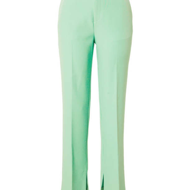 Gina Tricot Pantaloni cu dungă 'Jane'  verde pastel