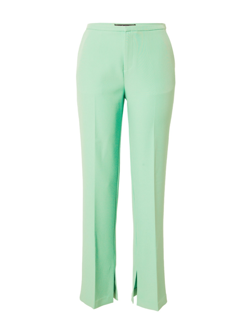 Gina Tricot Pantaloni cu dungă 'Jane'  verde pastel